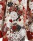 成人式振袖[古典柄]白にエンジの雲取り、四季の花々[身長164cmまで]No.1111